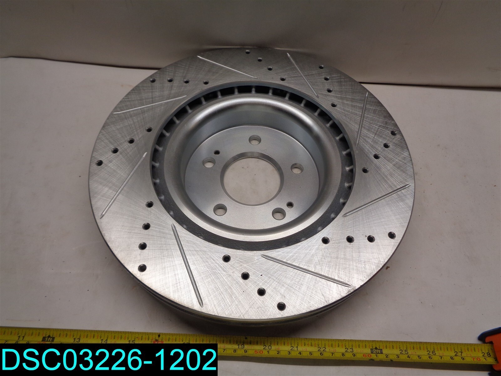 Disc Brake Rotor Drilled & Slotted Silver Front Left DFC Part #631-21038L