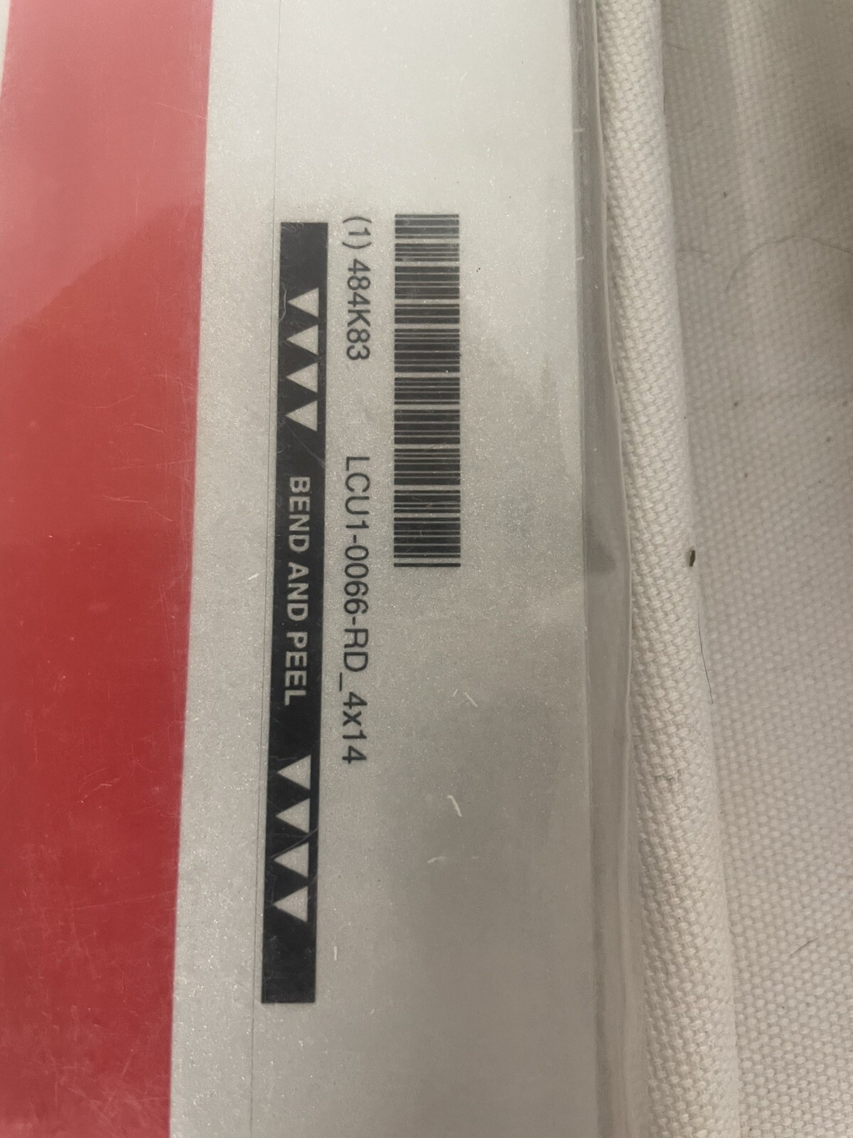 Qty (50) LYLE LCU1-0066-RD_4x14” Reflective Fire Extingsher Decal/Sticker
