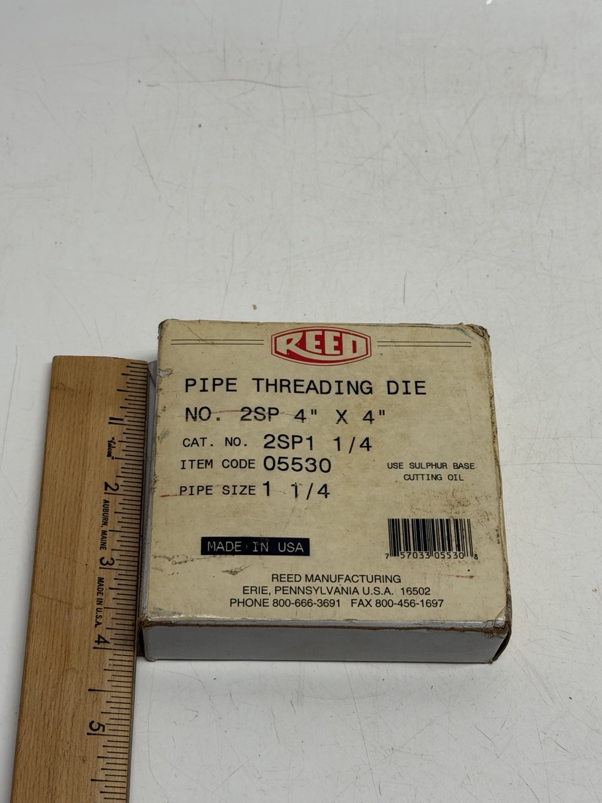 VINTAGE FACTORY SEALED Reed 425p 4″ X4″ 2SP 1/4″ code 05530 1 1/4″ NPT