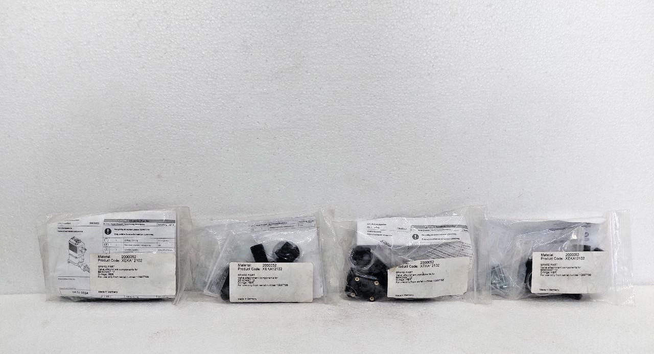 LOT OF 4 BEKOMAT 2000052 XEKA12102 VALVE ATTACHMENT COMPONENTS FOR BEKOMAT 12