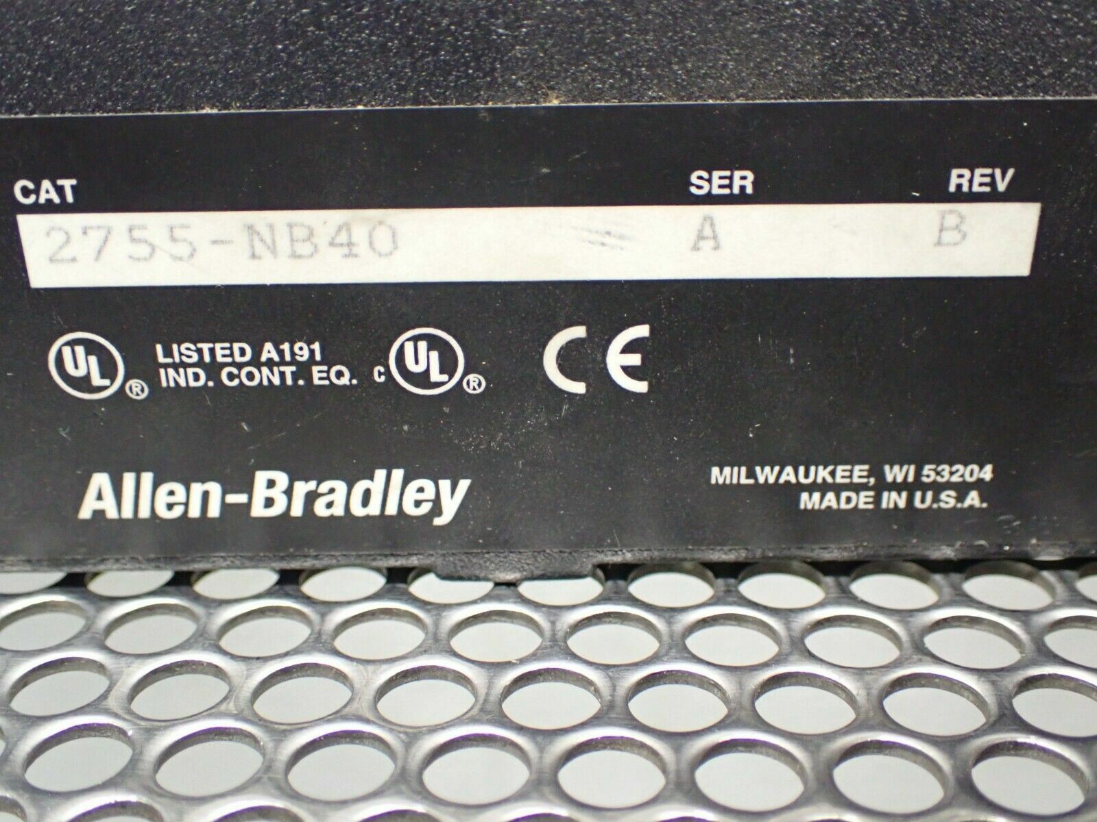 Allen Bradley 2755-NB40 Ser A Adaptascan New Old Stock (No Cover)