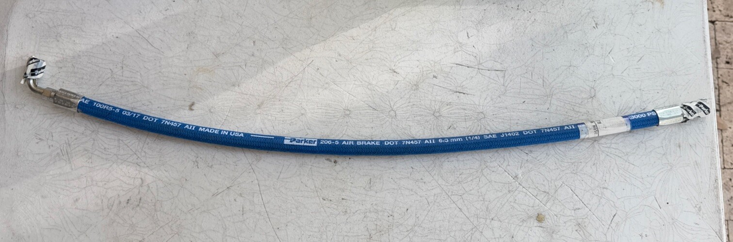 PARKER FAN CONTROL RETURN HOSE DOT 7N457 5002544 TB0303H00078 Approx 27” New