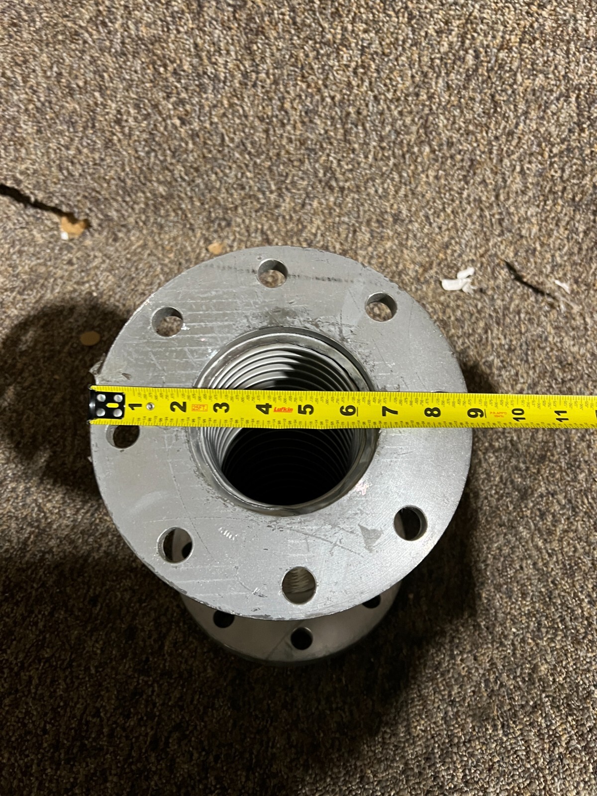 4-1/2″ ID Flexible Pipe Flanged +-12-1/2″ Length 8 Hole 8-7/8 Diameter Flange