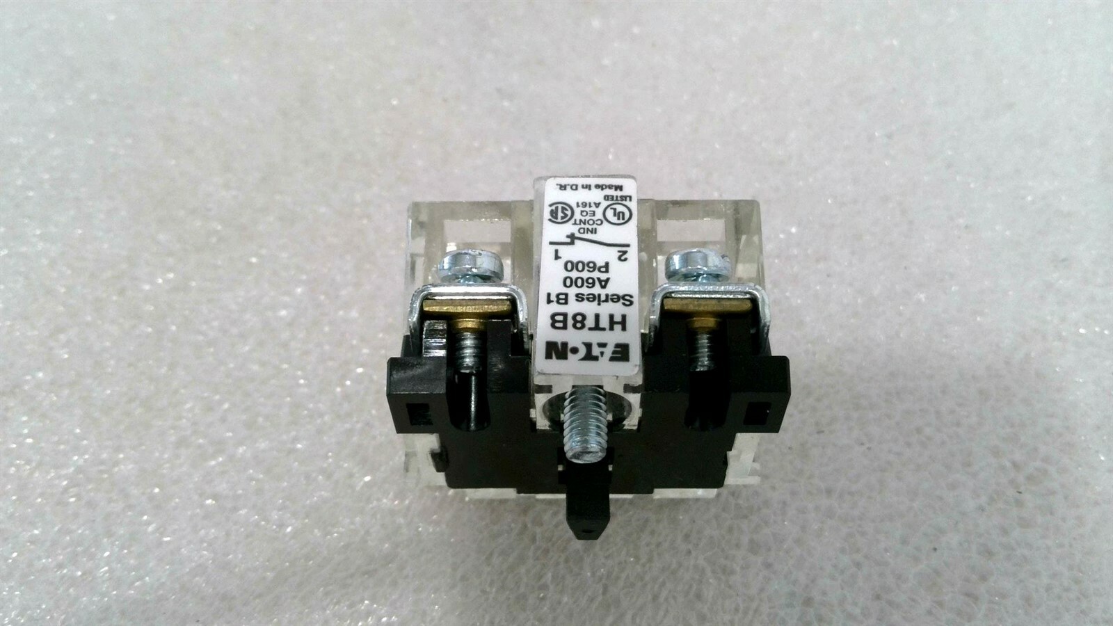 EATON HT8B N.C. CONTACT BLOCK 30.5 mm 1NC A600 P600 NEMA RATED