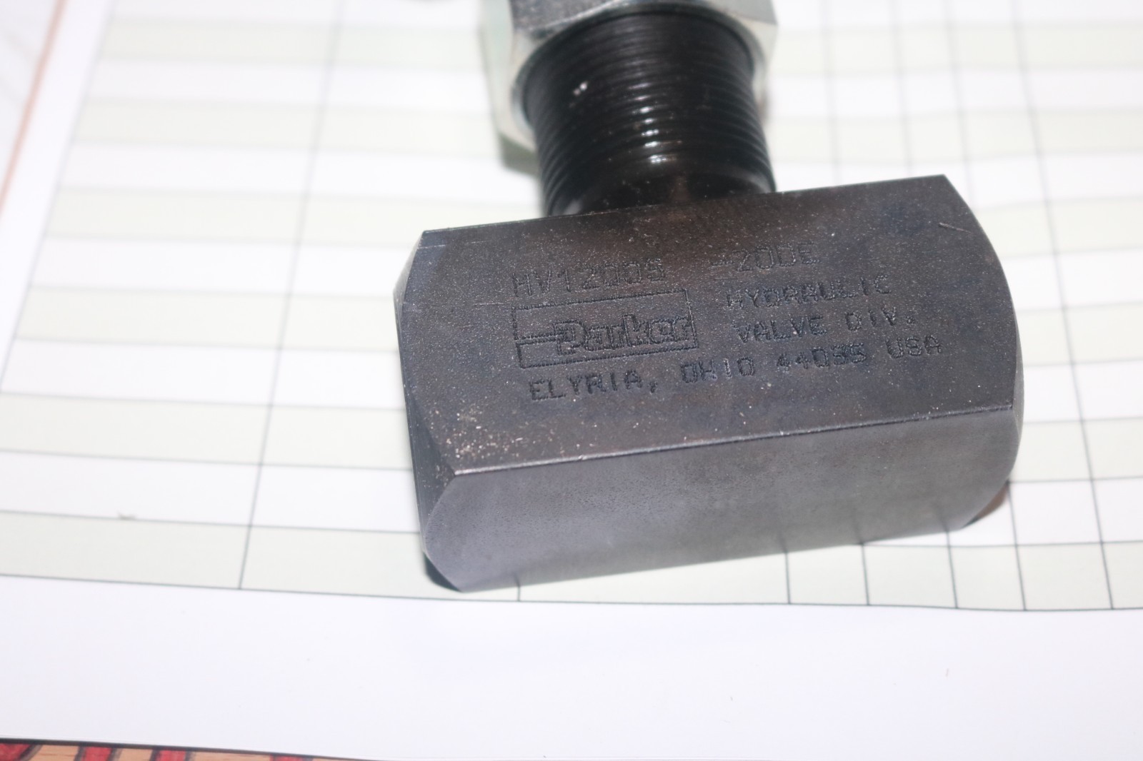 NOS Parker Fluidpower 4 pos metering valve MV1200S 3000 PSI 25 GPM
