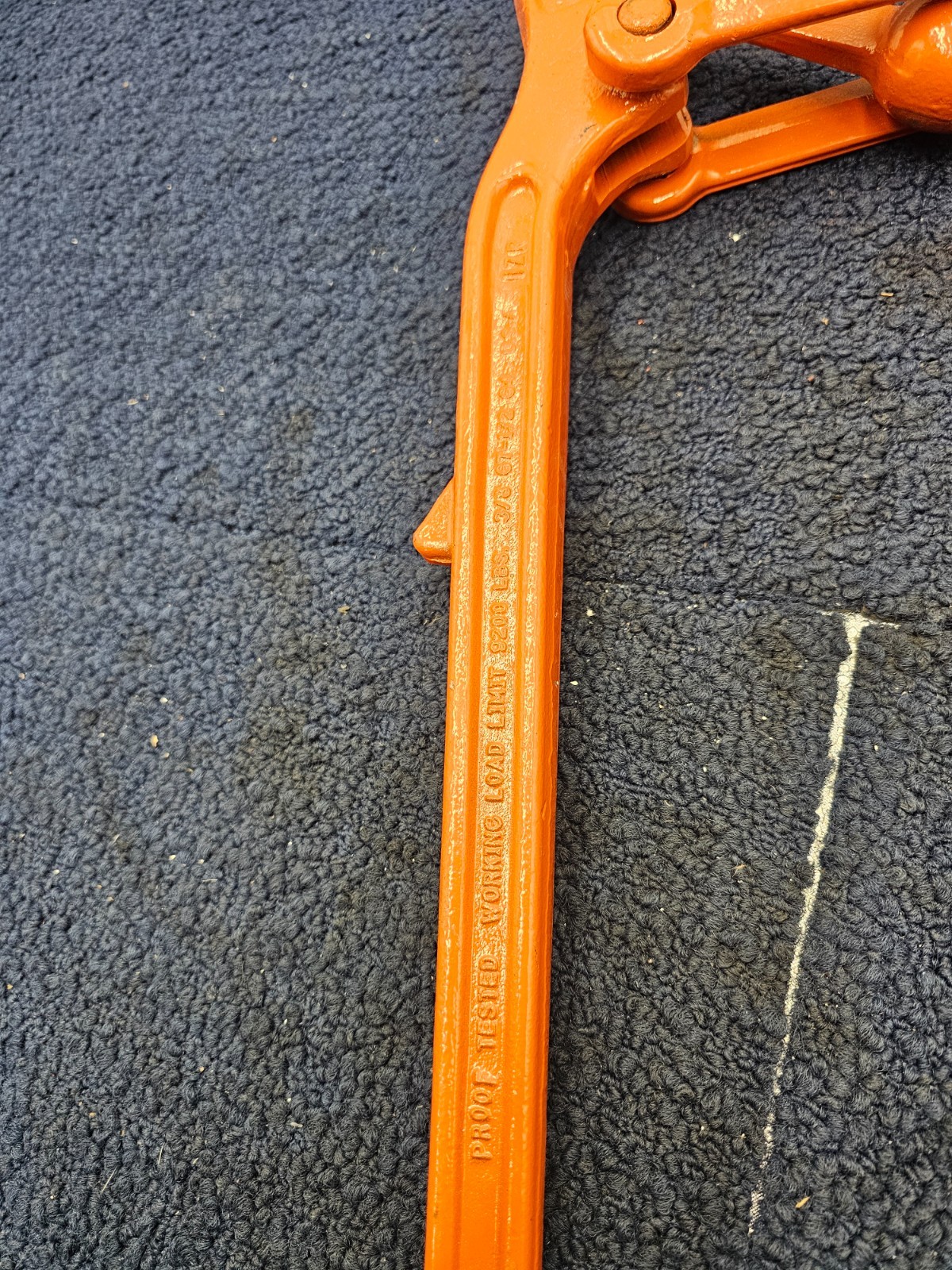 3/8″ G7 to 1/2″ G4 Lever Load Binder Forged Steel Powder Coated Orange