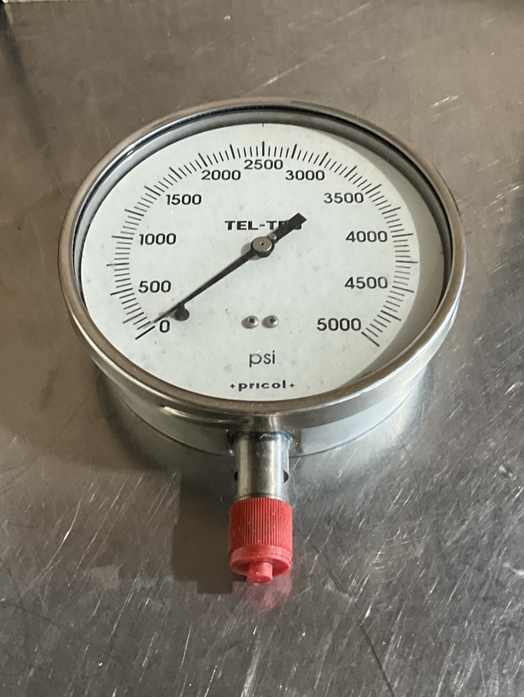 Pressure Gauge 6″ 0-5000 PSI TEL-TRU