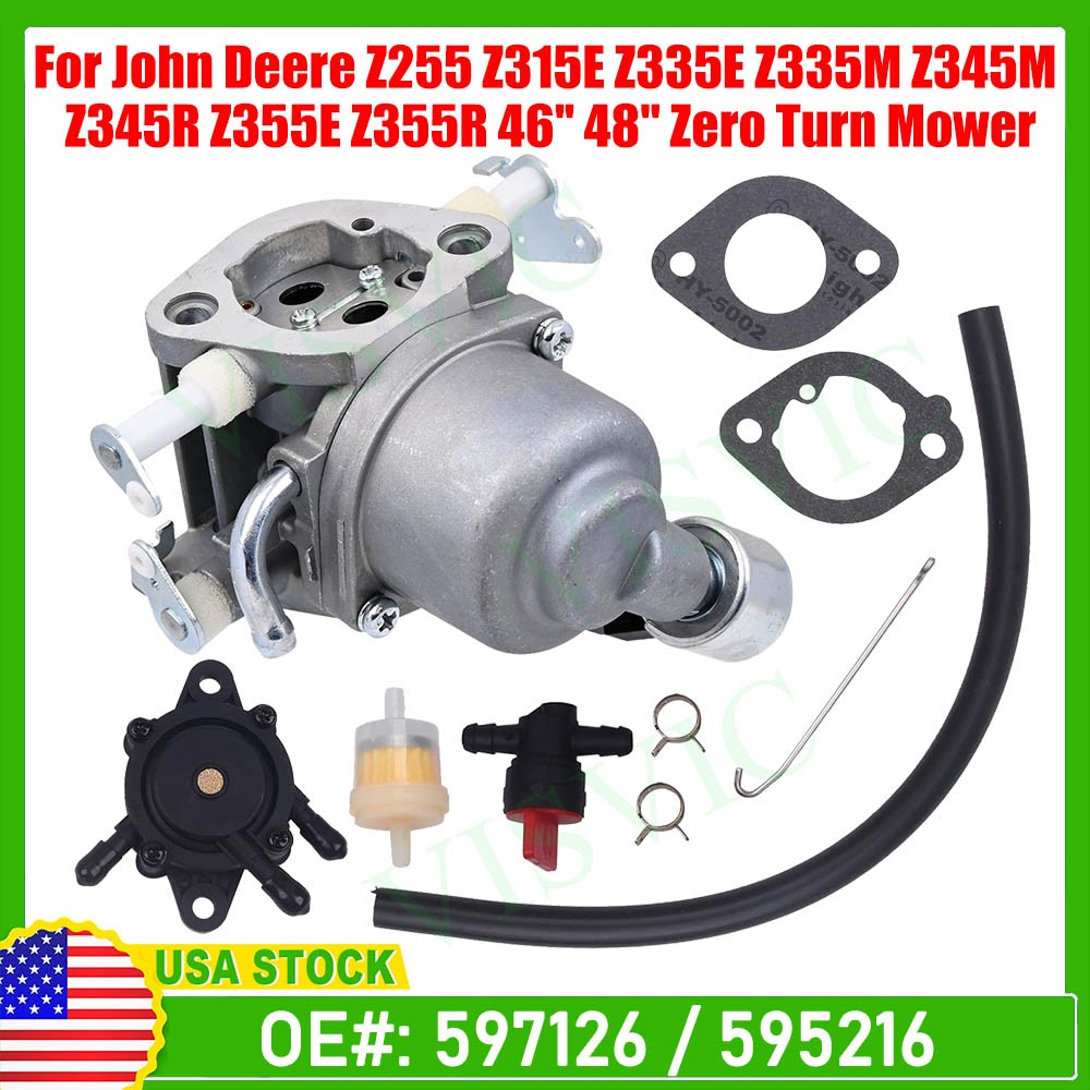 Carburetor carb For John Deere Z335E Z355E Z355E Z345R Z345M Z355R 46” 48”