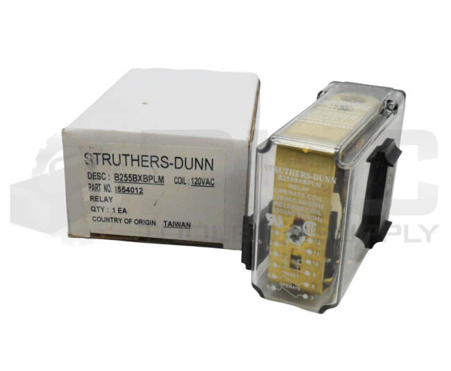 NEW STRUTHERS DUNN B255BXBPLM RELAY 120VAC 50/60HZ I554012
