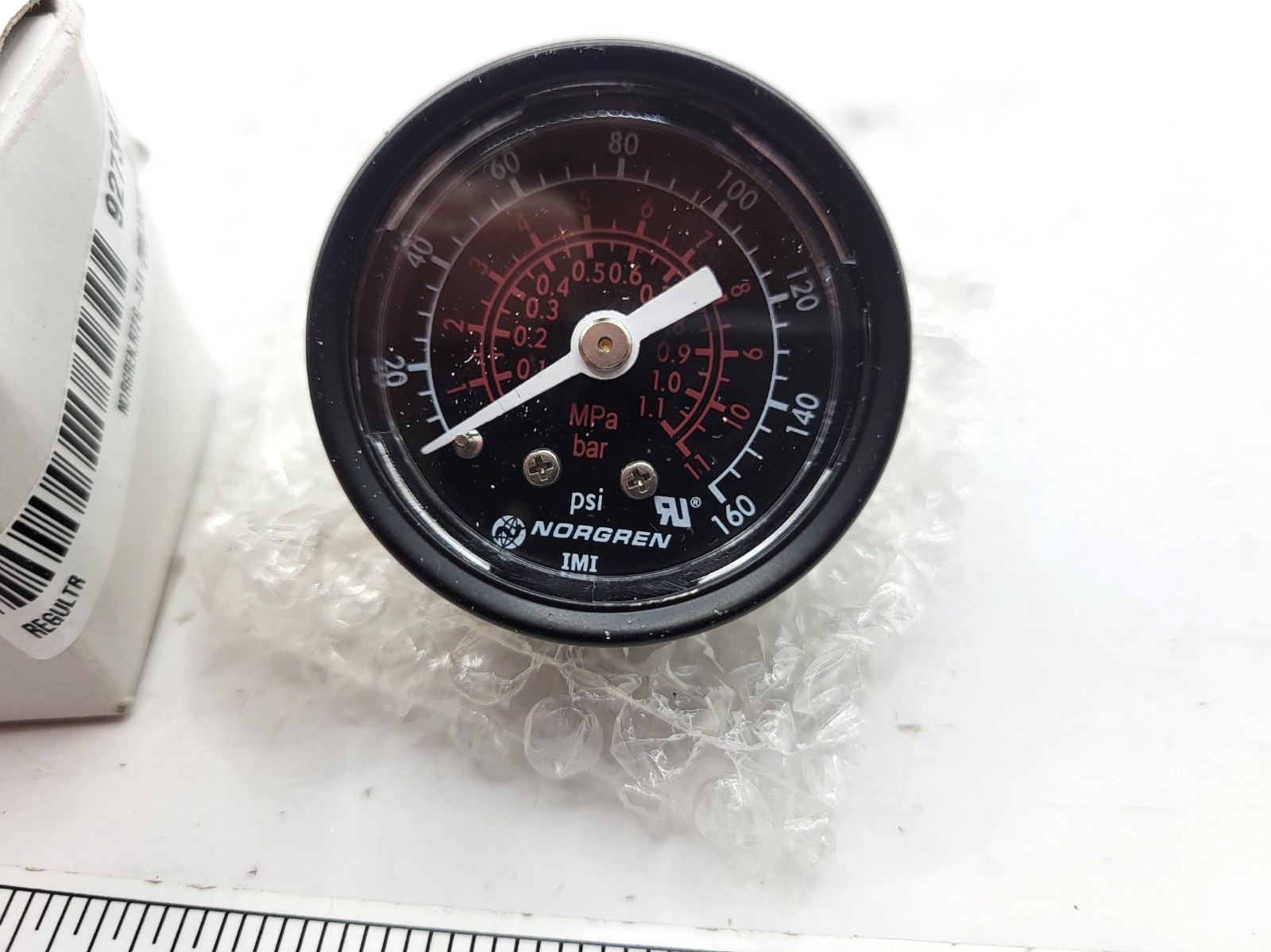 NORGREN 18-015-212 0-160PSI NEW MH25761 Air Pressure Gauge, 0609G