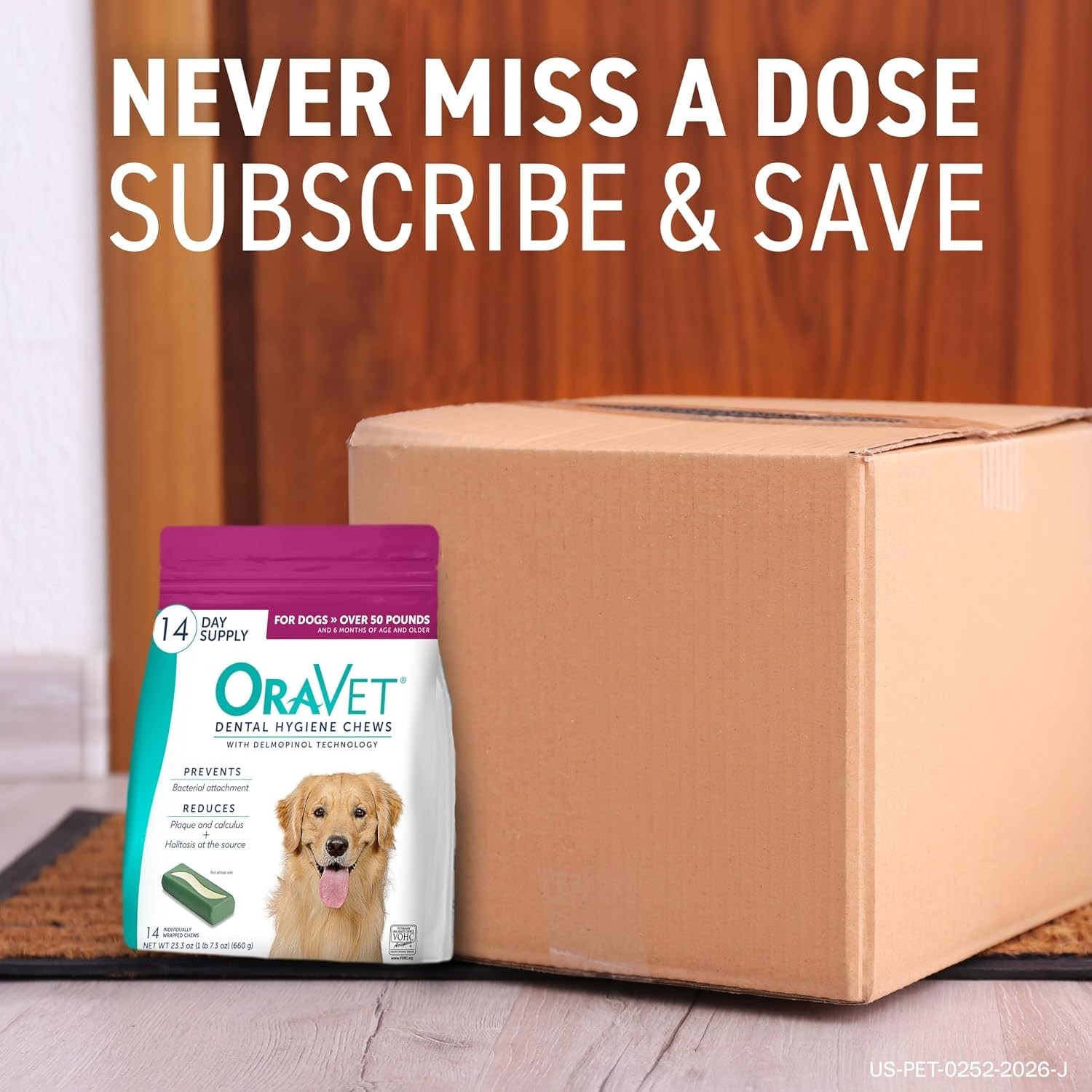(2 Pack) OraVet Hygiene Dental Chews for Small Dogs, 10-24 lbs., 30 count