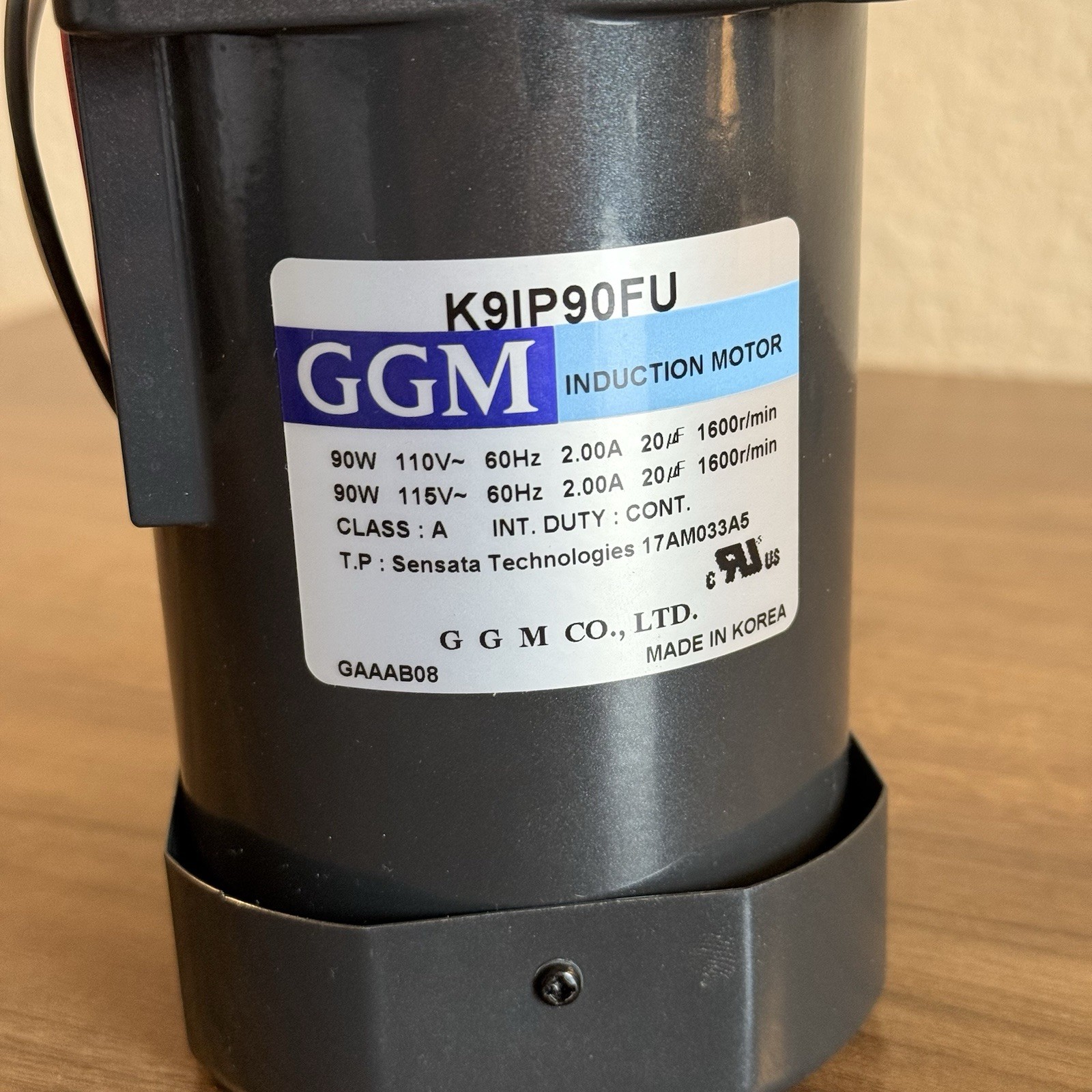 GGM Induction Motor 90W 1600rpm K9IP60FU