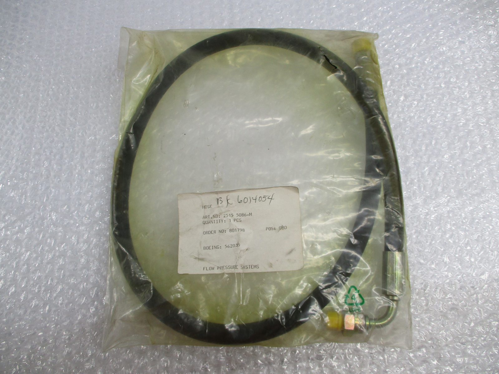 INDUSTRIAL SPARE 2515-5086-M HOSE NSMP