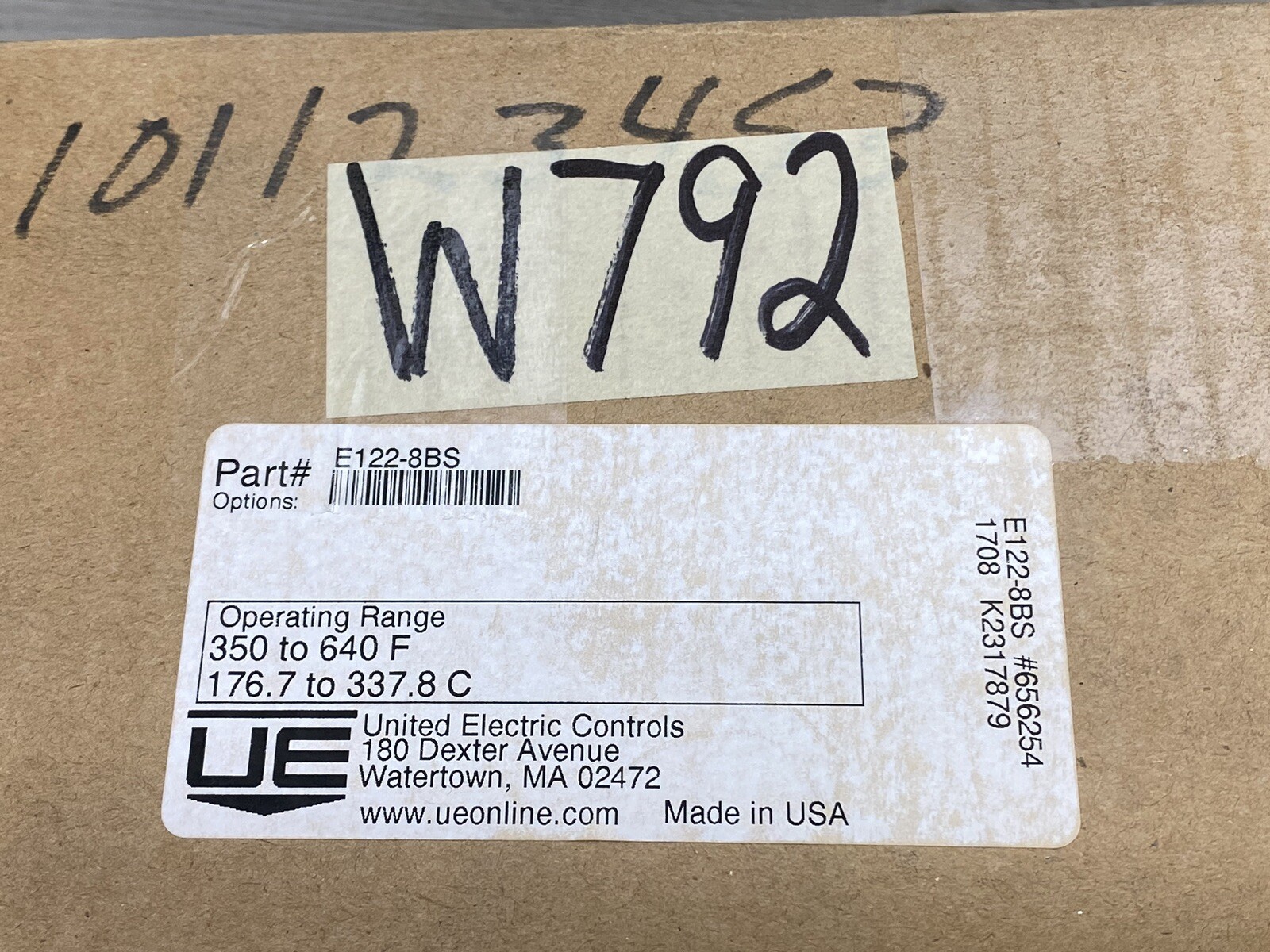 United Electric UE E122-8BS Explosion-Proof Adjustable Temperature Switch New