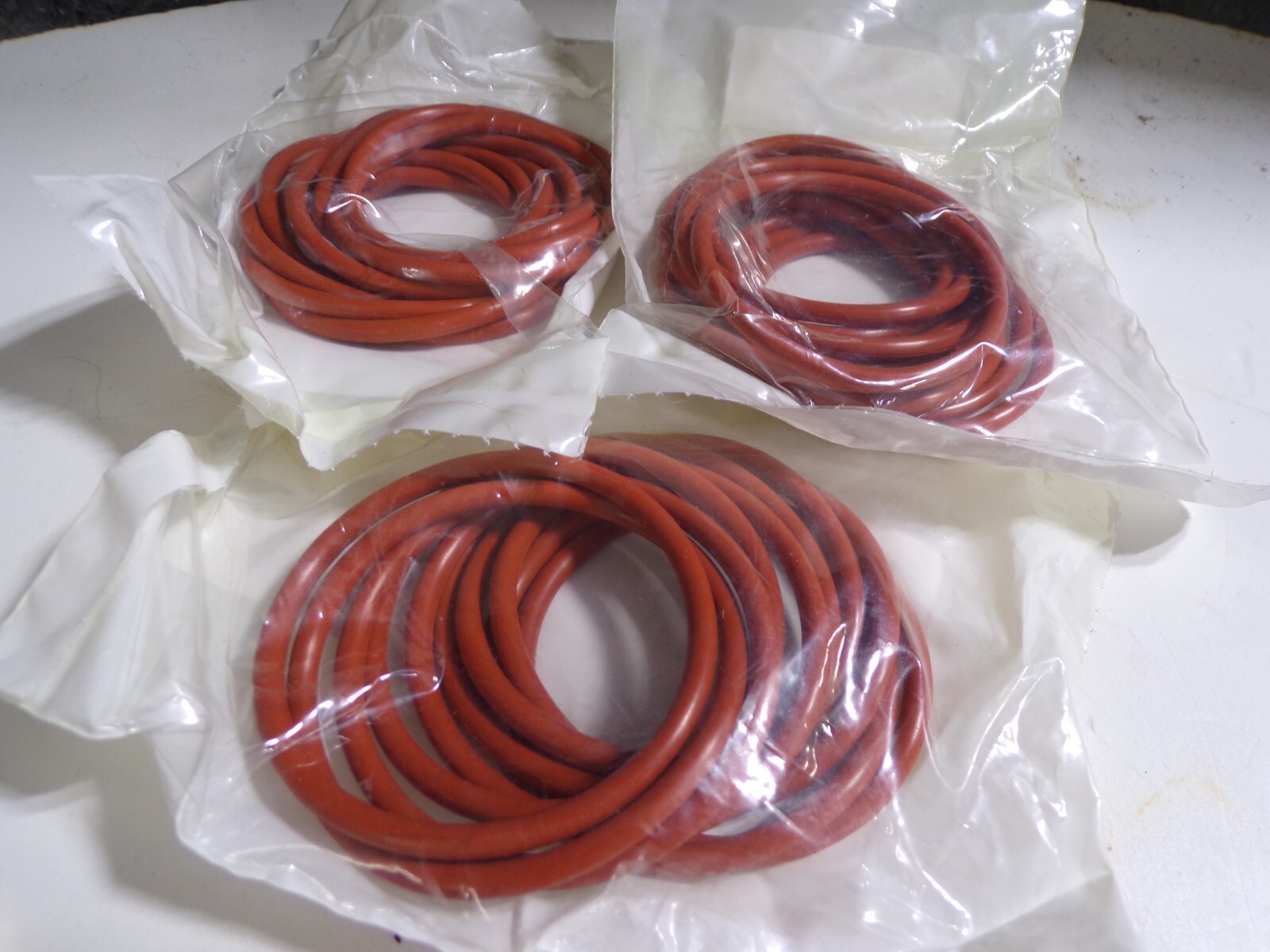 O-Ring, Durometer 1REY3 Color Red, 2 1/8 in Nominal Outside Dia. (G)
