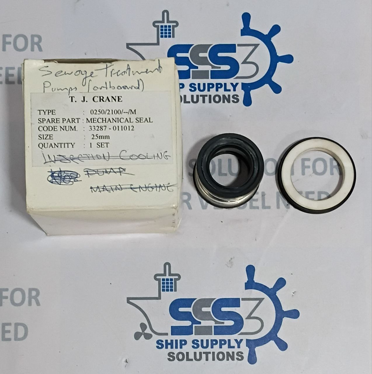 Mechanical Seal Type 0250/2100/–/M 33287-011012 Seal Size 25mm