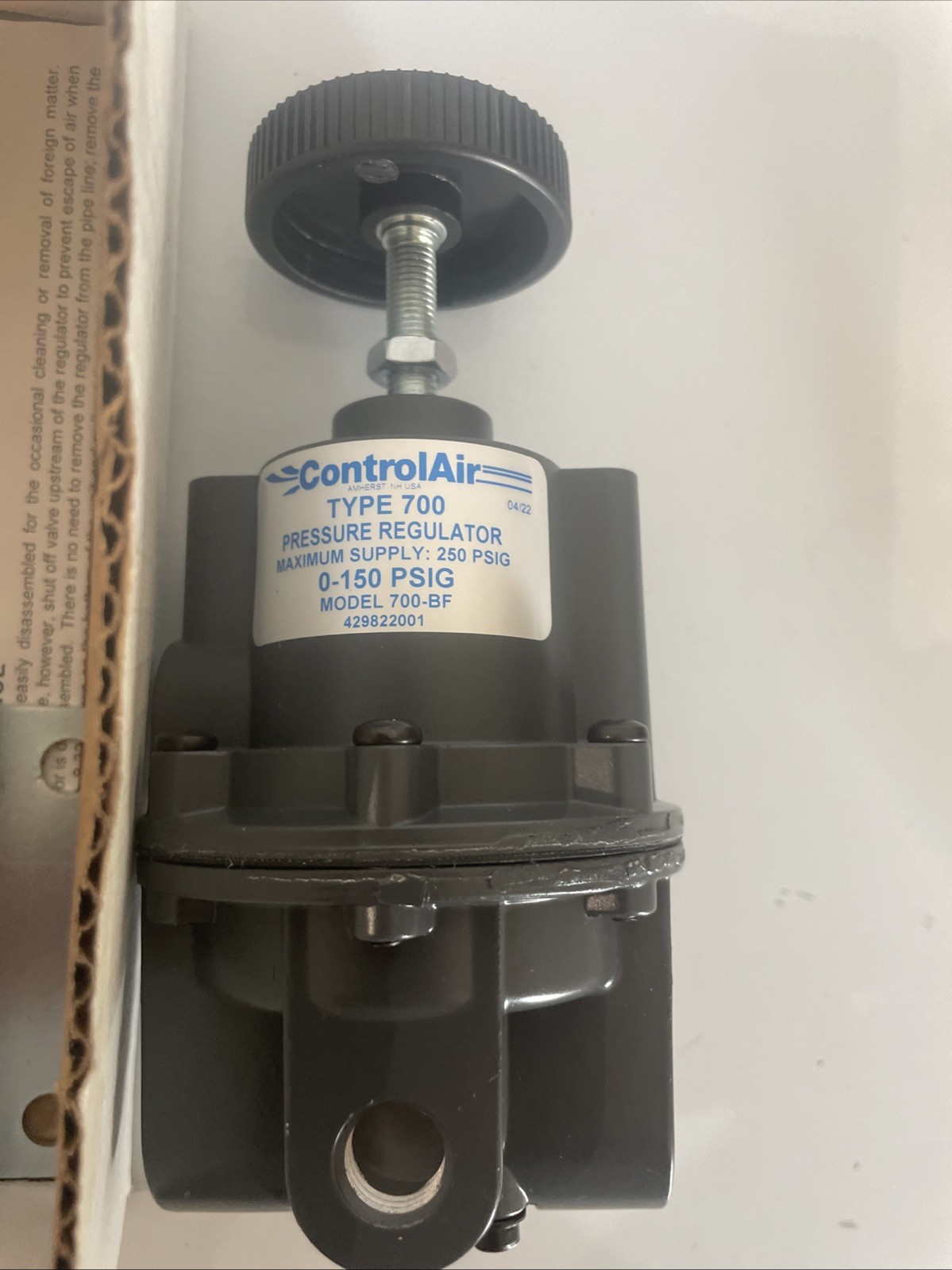 CONTROL AIR ● 700-BF 0-150PSI ● Precision Air Pressure Regulator 《New In Box》