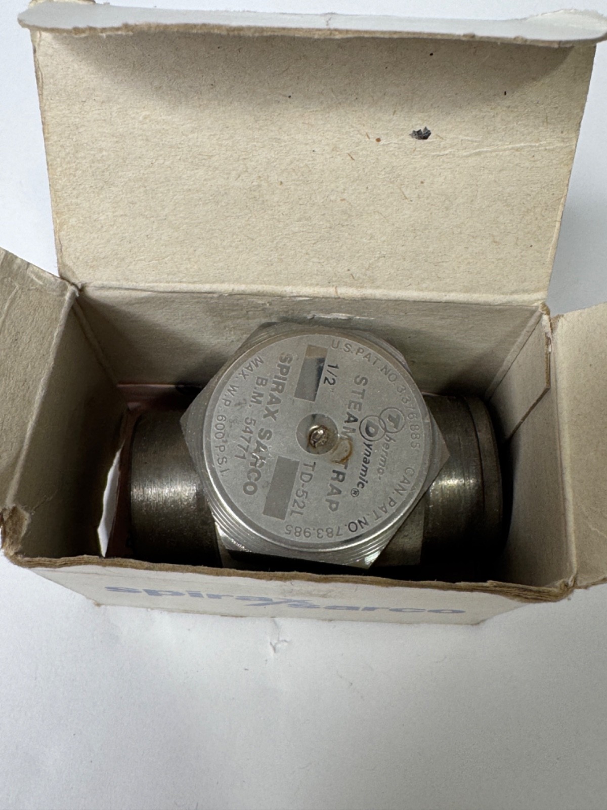 Spirax Sarco 54771 TD52L Stainless Steel Steam Trap 1/2 Inch NPT