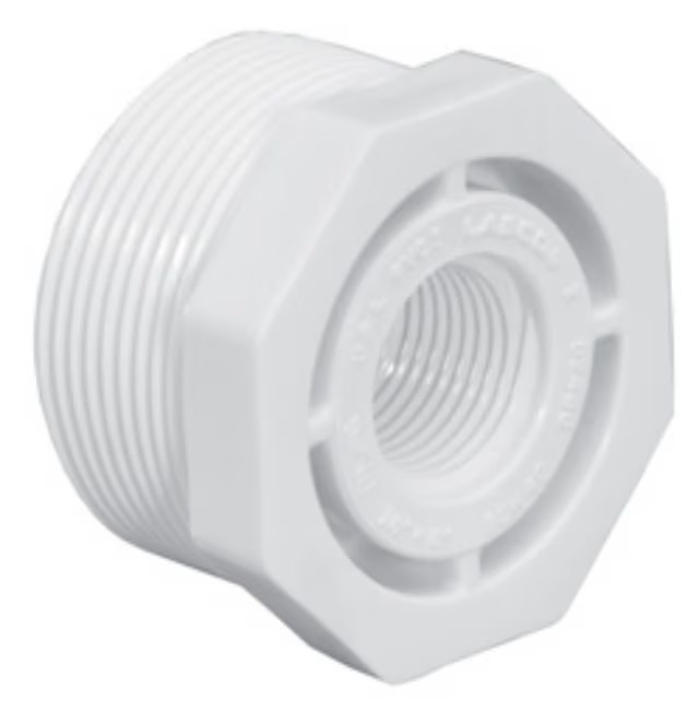 Spears 439-072 Sch. 40 PVC Reducing Bushing 1/2X1/4 MPT x FPT