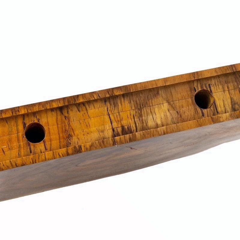 Reclaimed Teak Wood Live Edge Floating Wall Shelves Set of 3 Rustic Natural