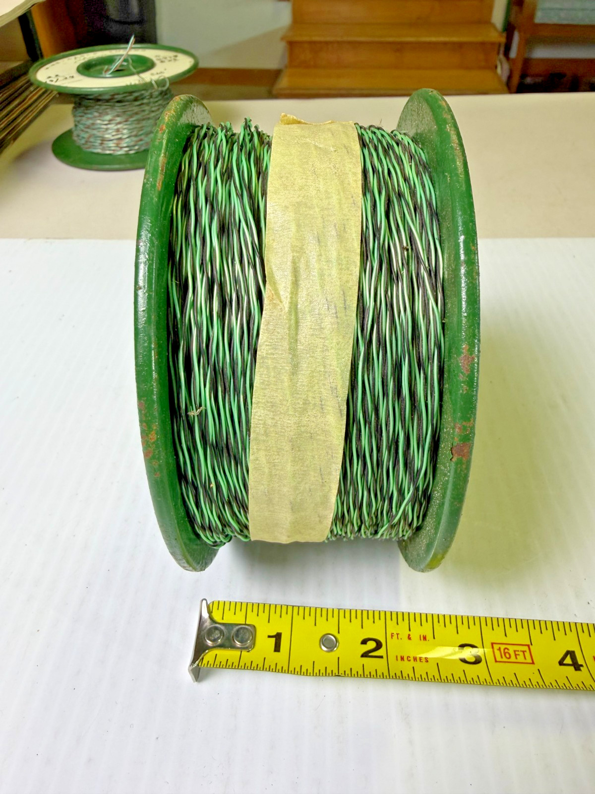 28 AWG Gauge Kynar Black/Green Wire 500′ ft Spool 1/28 Stranding Storm Products