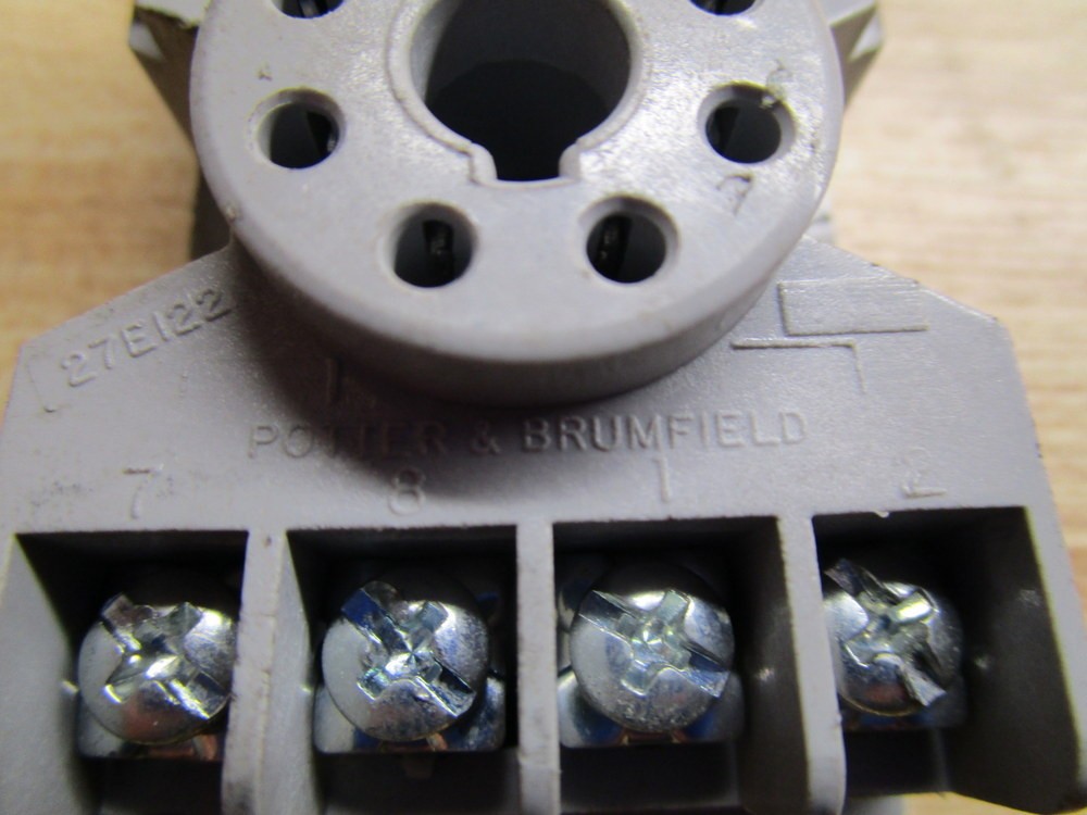 Potter & Brumfield 27E122 Relay Socket