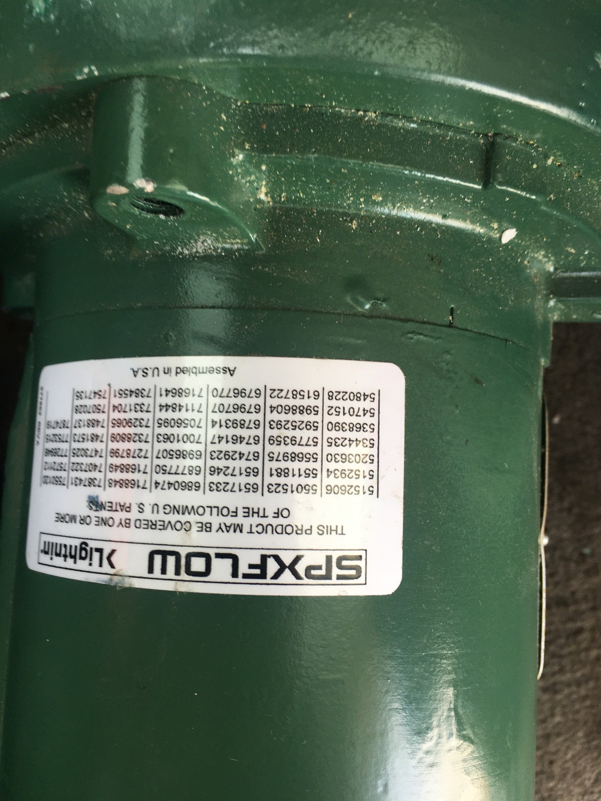 SPX FLOW Electric Barrel Mixer Gear Drive w/ Variable Speed #3063