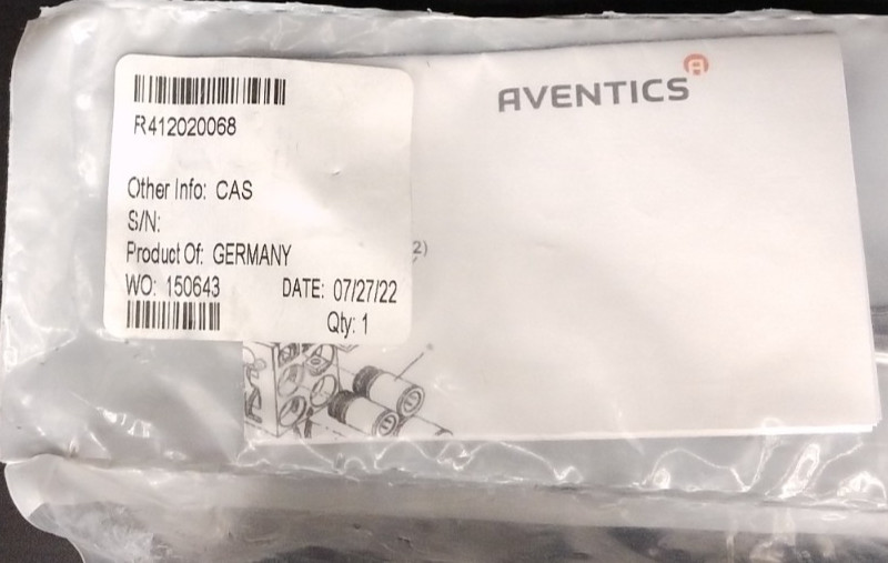 Aventics R412020068 Extension Kit for Base Plate AV05 Double Bus