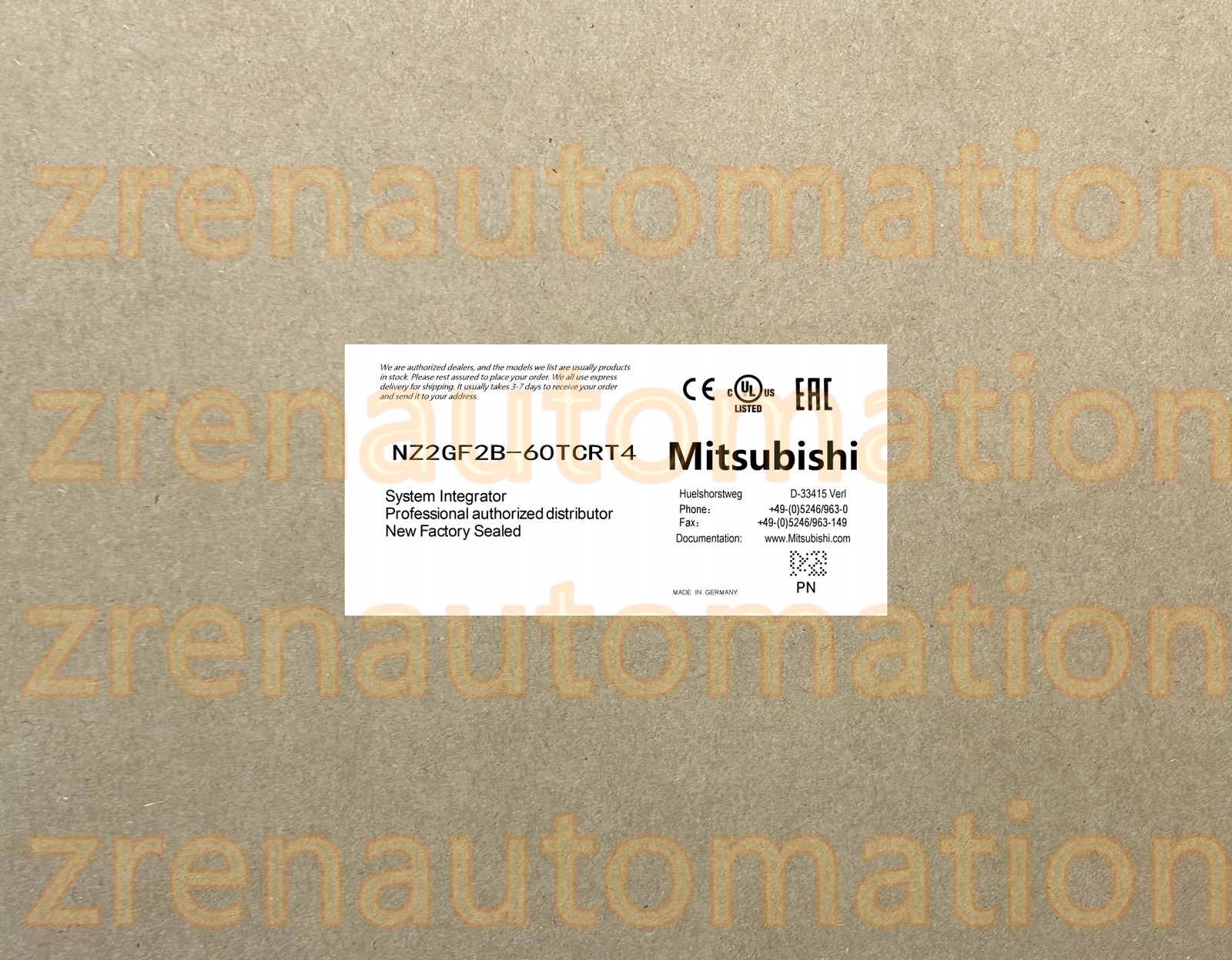NZ2GF2B-60TCRT4 Mitsubishi PLC Module/CPU/Servo Driver Fast Shipping HTQ0