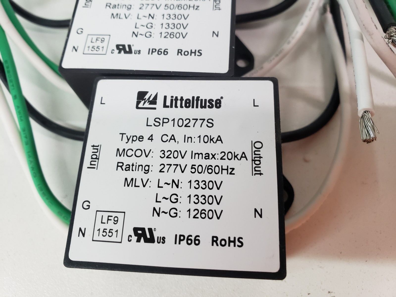 Lot of 10 – UNUSED – Littelfuse LSP10277S Lighting Surge Protector