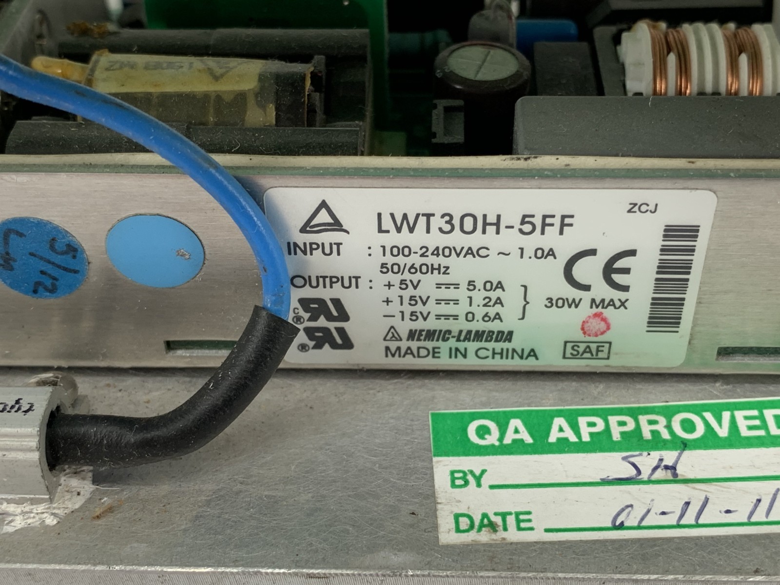 Mettler Toledo Safeline/Lambda LWT30H-5FF 100-240VAC V.1 Power Supply