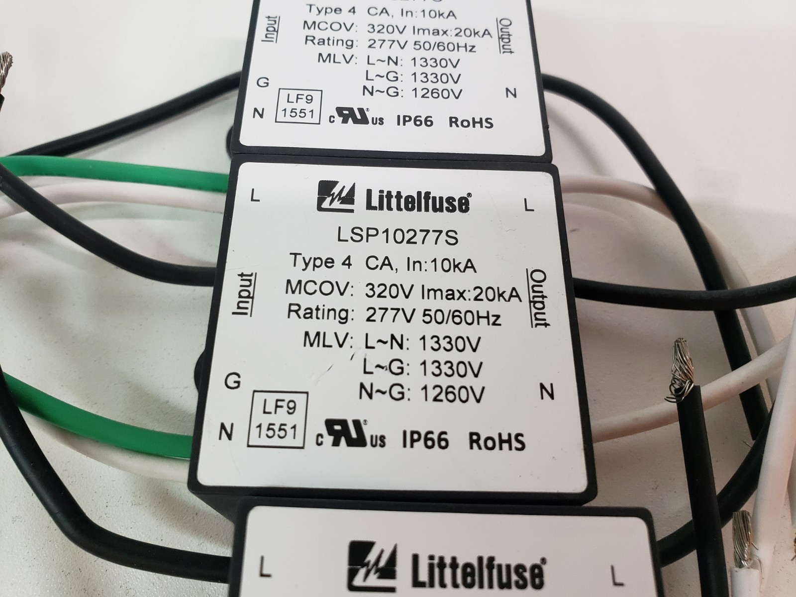 Lot of 10 – UNUSED – Littelfuse LSP10277S Lighting Surge Protector