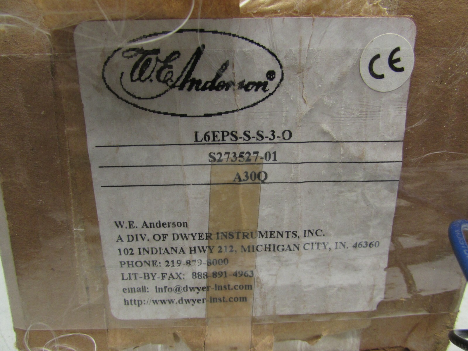 W.E.ANDERSON FLOTECT L6EPS-S-S-3-O FLOAT SWITCH NEW IN BOX MAKE OFFER !!
