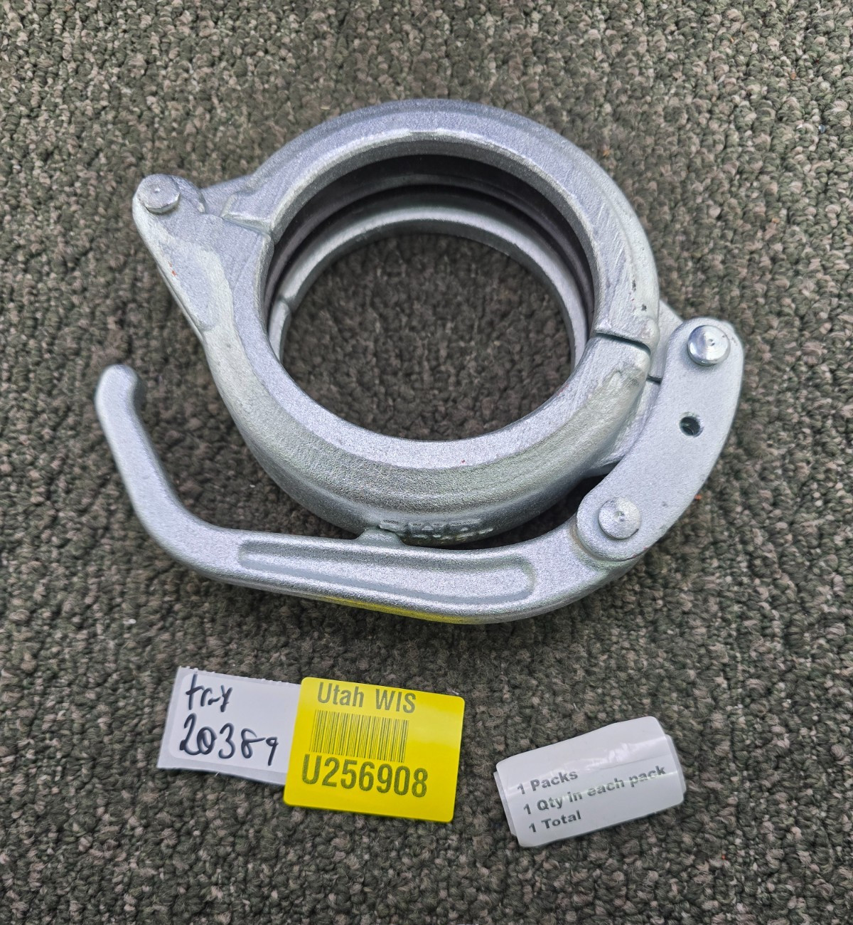 3-inch Heavy Duty Concrete Pumping Hose Adjustable Snap Clamp Cast Steel 130 Bar