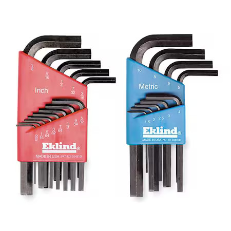 Eklind 11122 22 Piece Metric/Sae L-Shape Hex Key Set, 11122