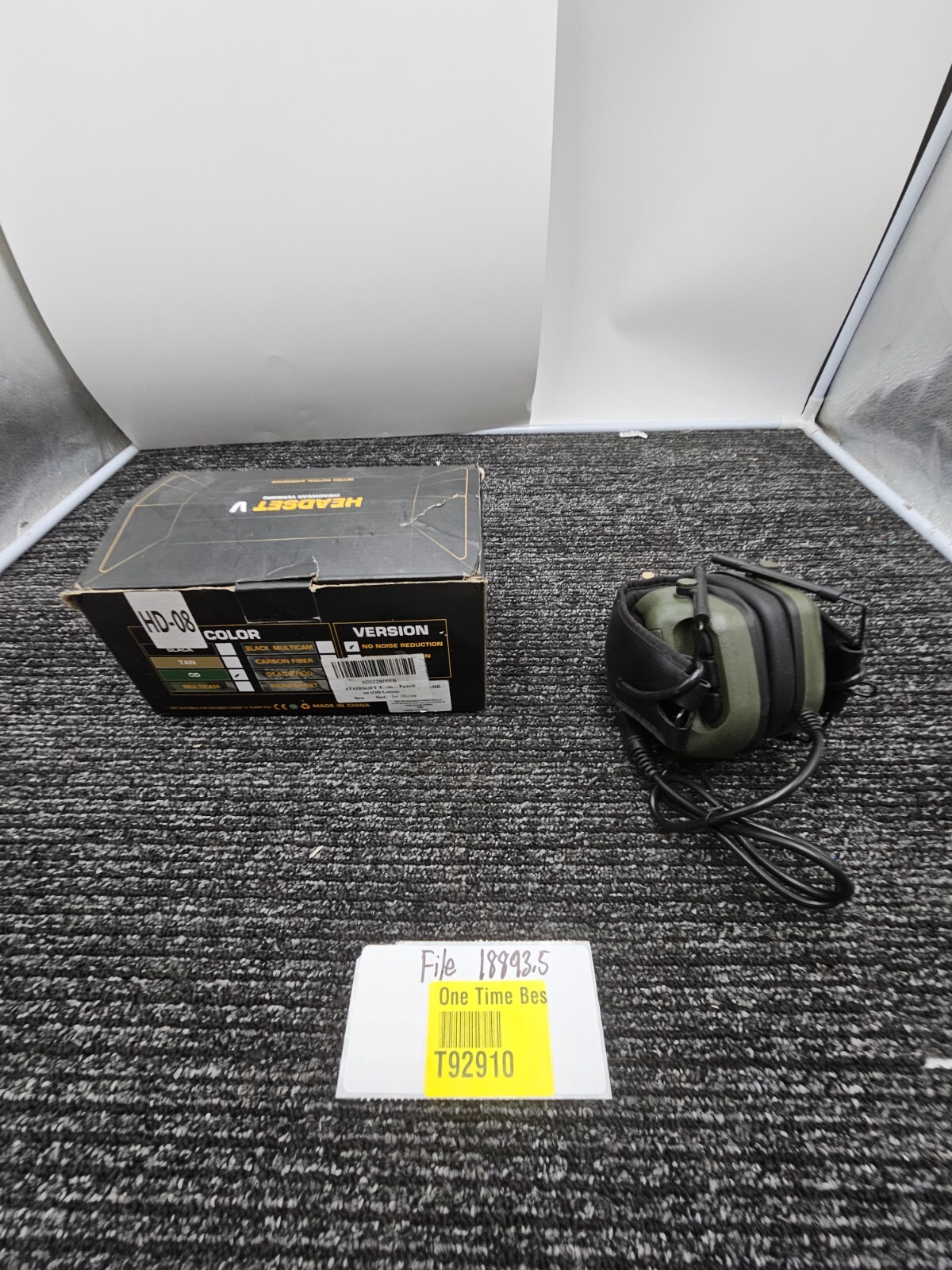 ATAIRSOFT Tactical Headset Wargame Airsoft Headphone W/O Noise Cancellation