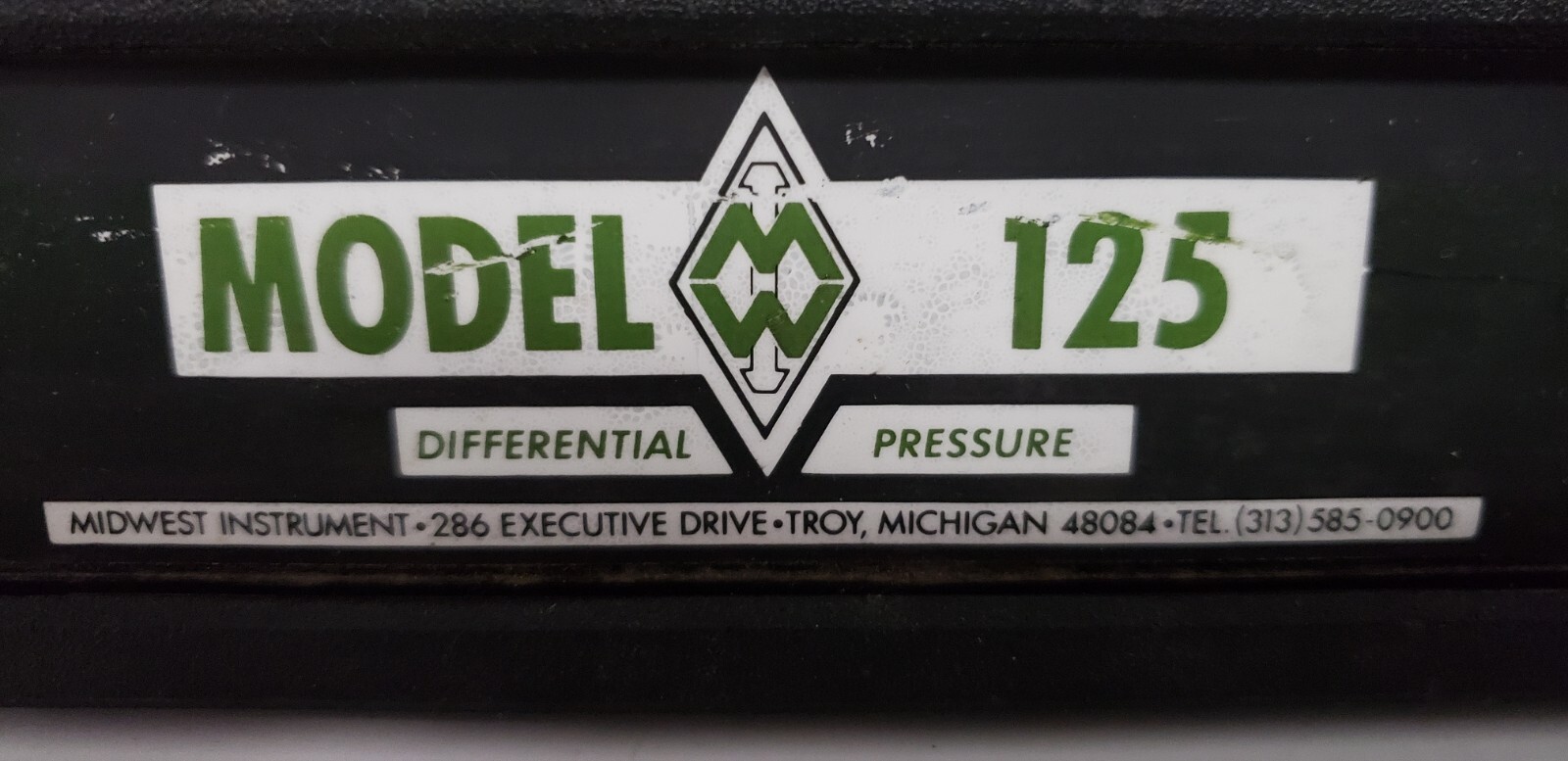 MIDWEST INSTRUMENTS MODEL 125 DIFFERENTIAL PRESSURE GAUGE, 0-15 PSID