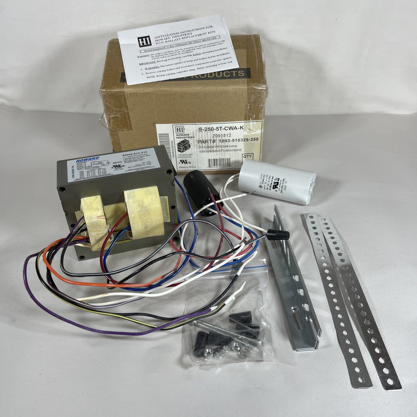 Howard Industries S-250-5T-CWA-K Ballast Assembly Part # 1093-910329-350 – NIB