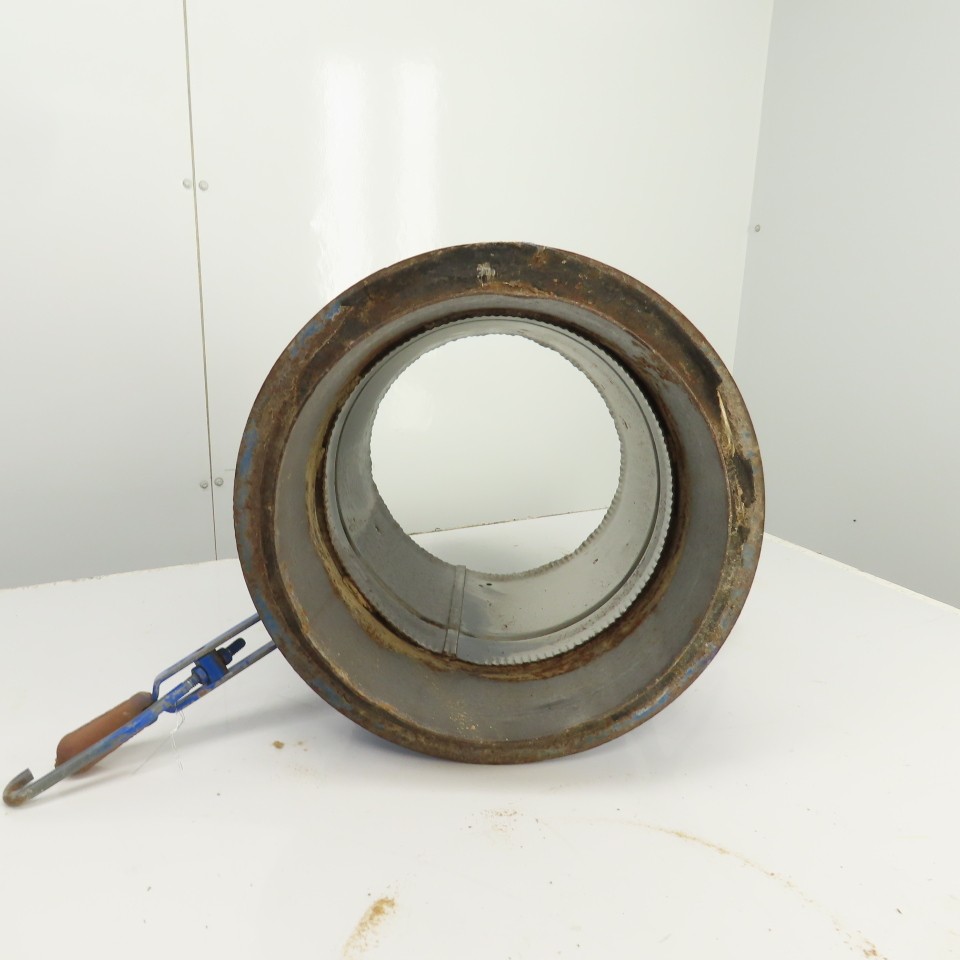 12″ x 12-1/2″ Duct Coupling Assembly W/ Destaco Toggle Clamps 17-1/4″ OAL