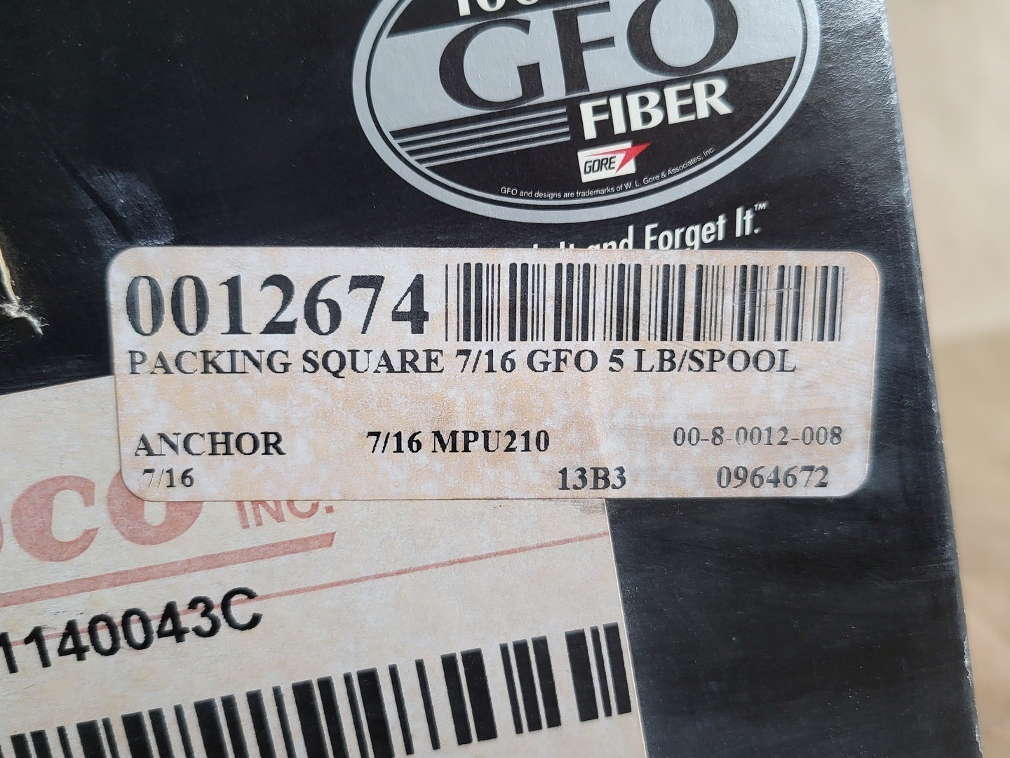 SURPLUS NEW Robco 1140 Compression Packing 7/16″ GFO – Valve Parts
