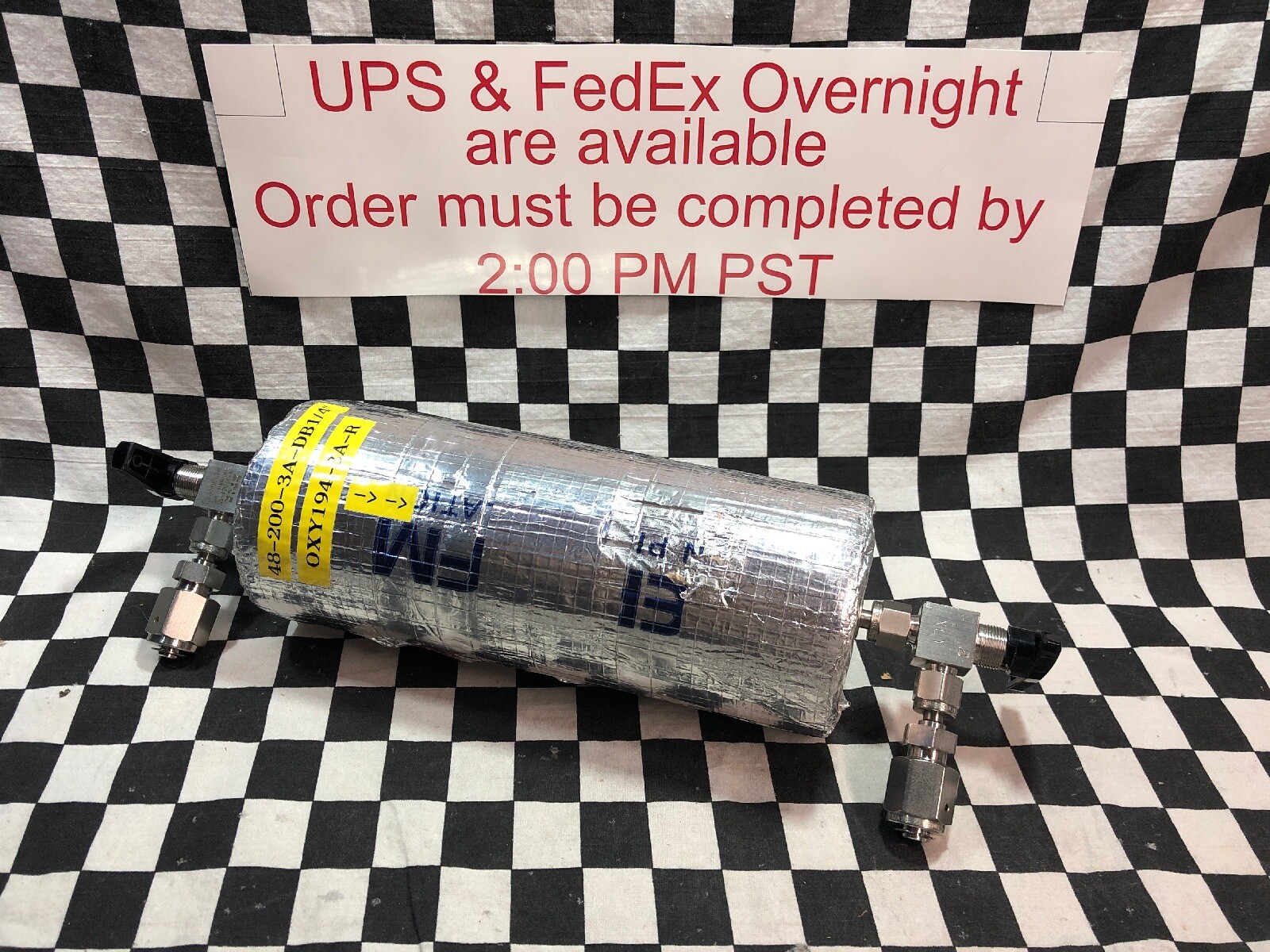 EOS GAS CYLINDER P max 20 BARS 48-200-3A-DB1/4″, OYY194-3A-R, SHIPSAMEDAY#104BA