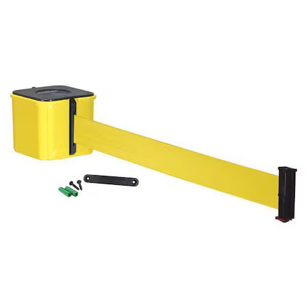 Retracta-Belt Wm412yw25-Yw-Re Retractable Belt Barrier, 25 Ft., Yellow