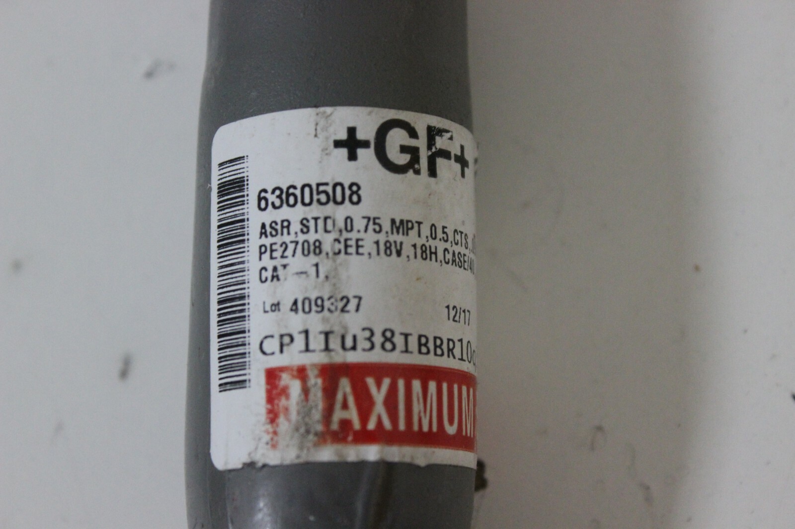 GF Central Plastic Residential Anodeless Riser PE2406/PE2708 3/4″ MPT x 1/2″ CTS