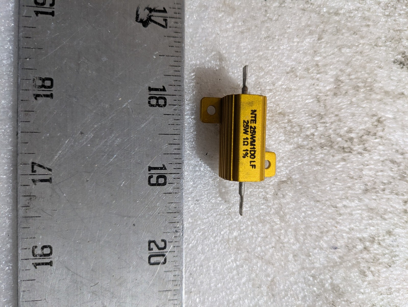 NTE 25WM1D0 1Ω 25W 1% Chassis Mount Power Wirewound Resistor Industrial Control