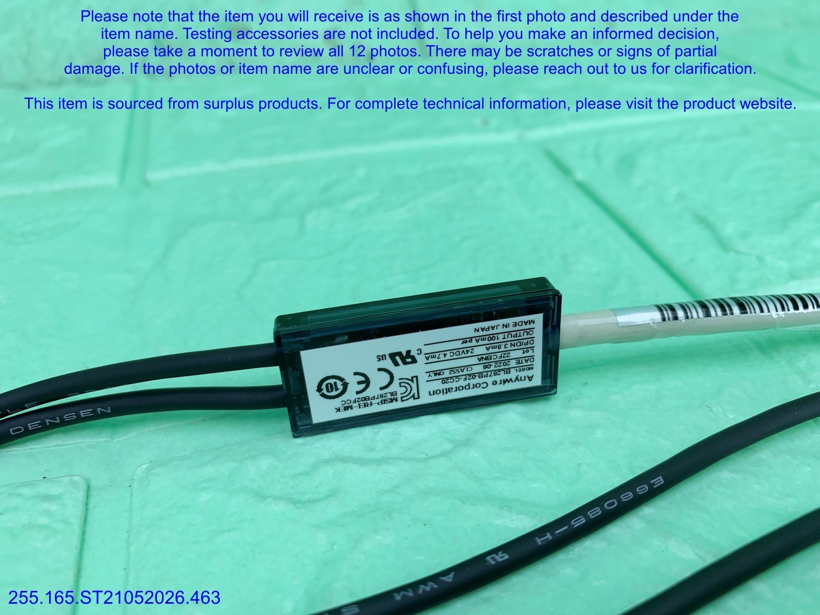 AnyWireASLINK BL287PB-02F-CC20 NEW missing Box Cable as in photos, sn:9221, DHL