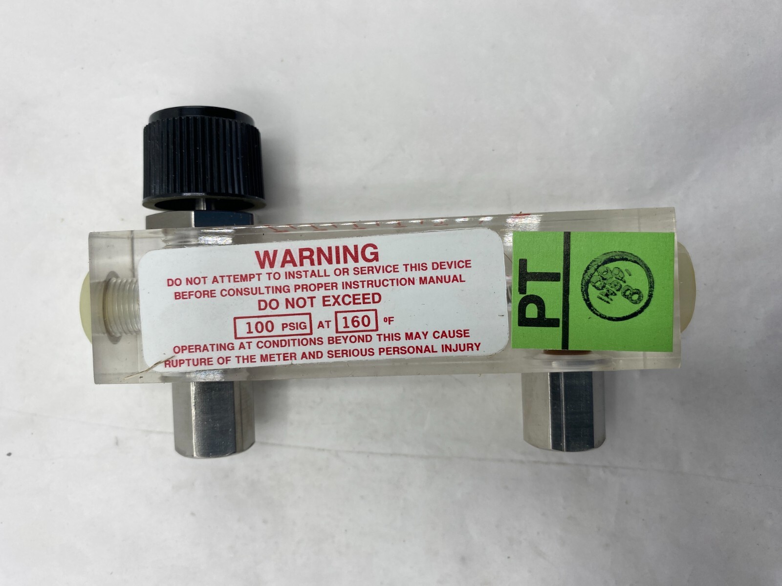 PURGEMETER, BROOKS-2001-V, WATER FLOWMETER, GPH WATER MC2-75-88 🎯