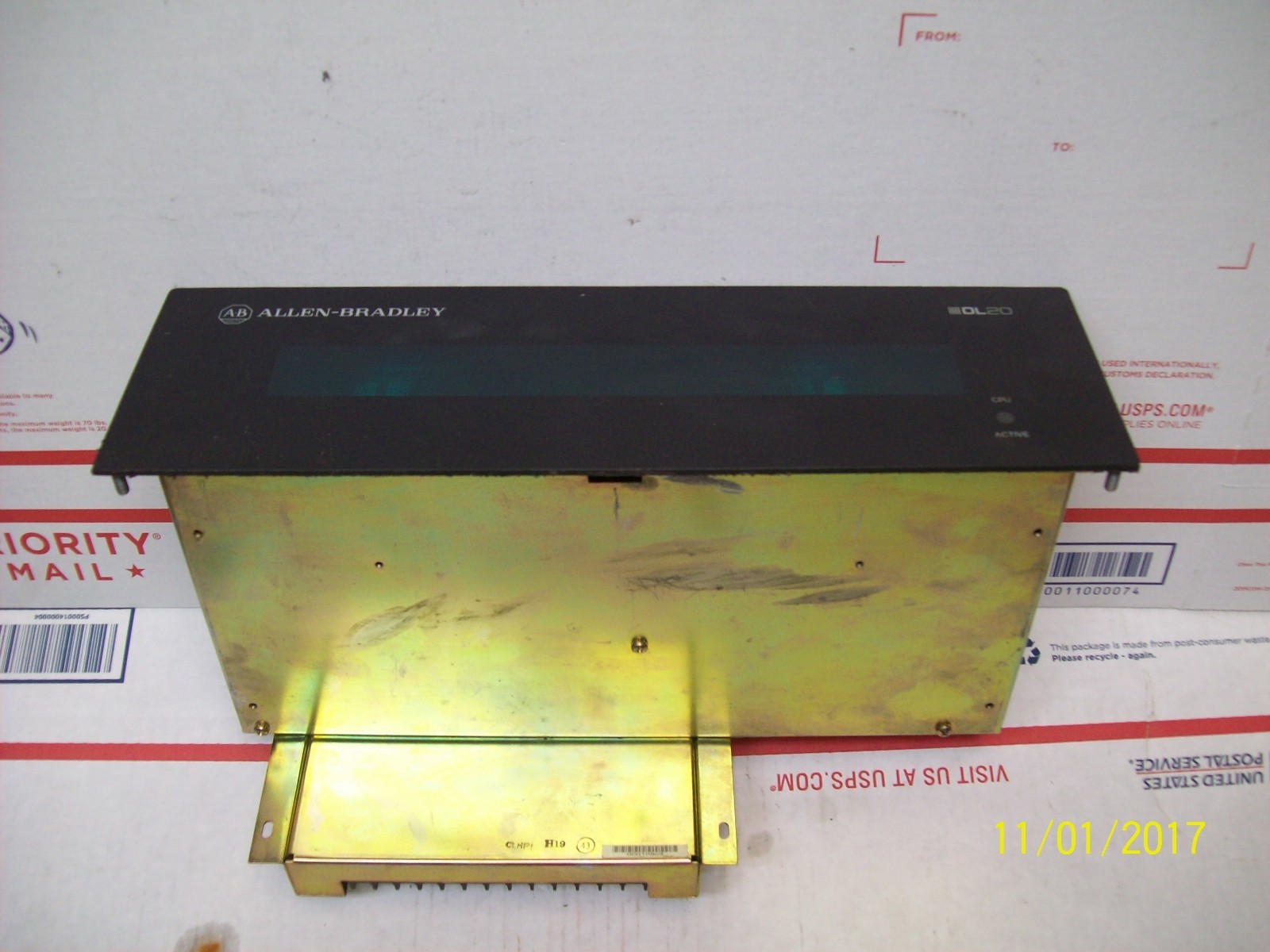 ALLEN BRADLEY DL20 DISPLAY 2706-B11J16 with INPUT CONVERTER 2706-NG1