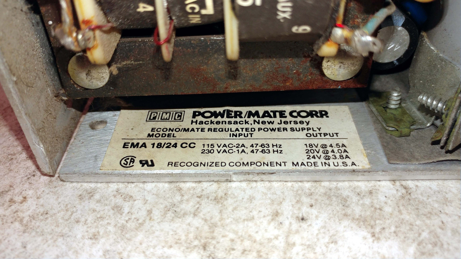 1 USED POWER/MATE CORP EMA 18/24 CC DC POWER SUPPLY ***MAKE OFFER***