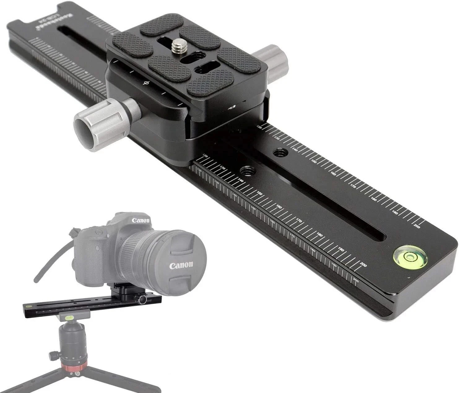 240mm Professional Rail Nodal Slide Metal Quick Release Clamp,Dual Dovetail C…
