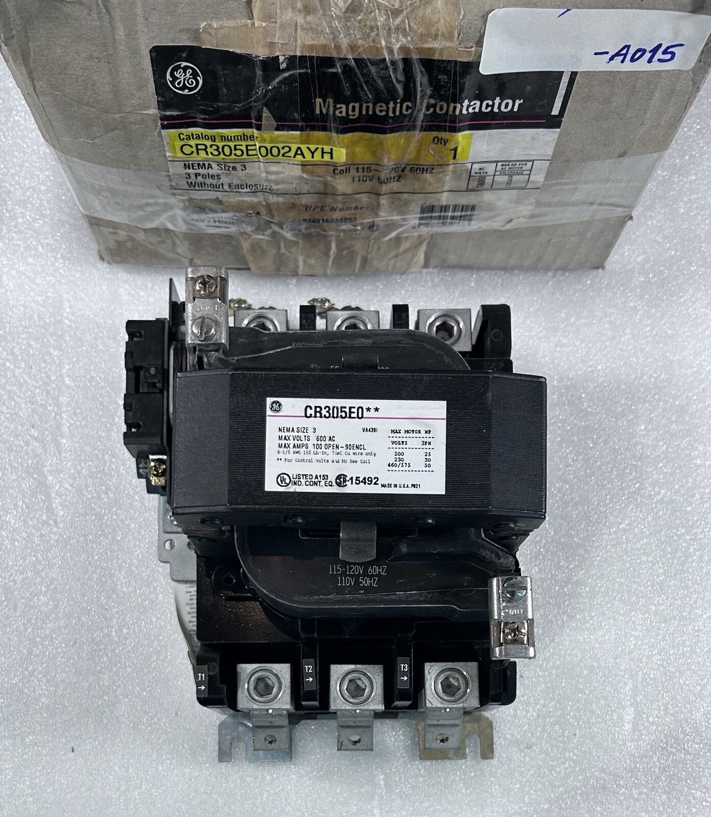 GE CR305E002AYH 110/115-120V 90A